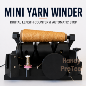 Mini Yarn Winder Digital Length Counter Automatic Stop Adjustable Speed Household Cone Winding Machine